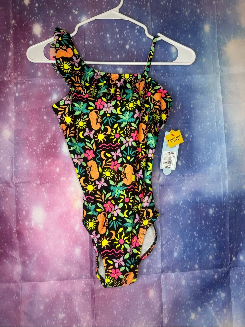 New cat & Jack one piece swimsuit size girls large